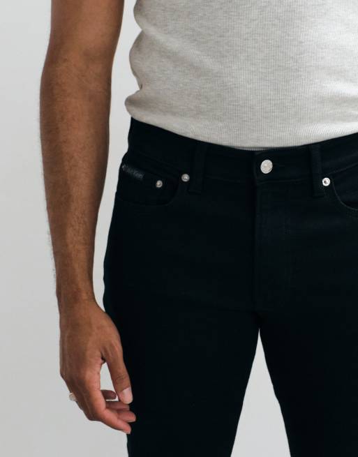 Calvin Klein Jeans klassiske skinny-jeans i sort, 4 af 5
