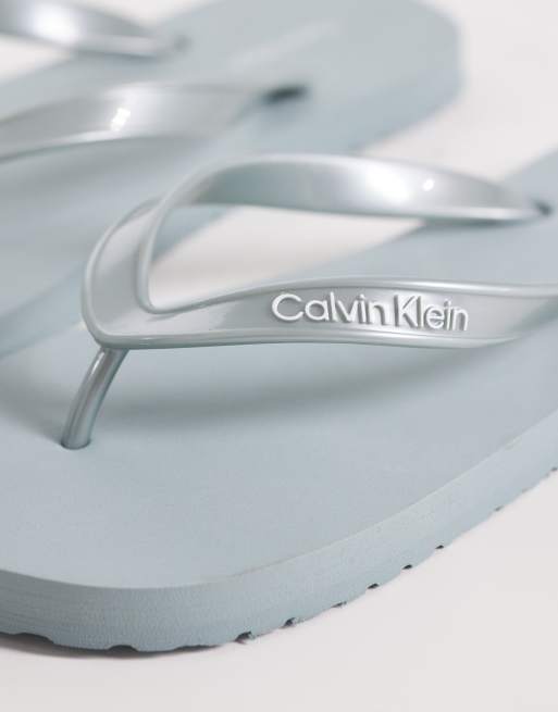 Calvin Klein Jeans - Klipklappere i metallisk blå, 2 af 4