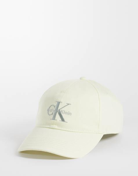 Calvin Klein Jeans – Kremowa czapka z daszkiem z haftowanym srebrnym logo - view 1