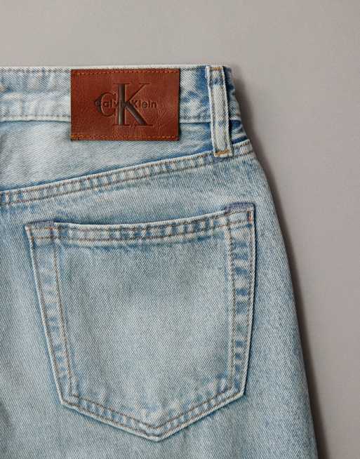 Calvin Klein Jeans – Kultige gerade Jeans im 90er-Stil in sonnengebleichter Waschung, 7 von 7