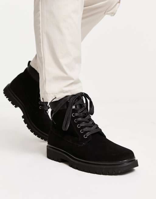 Black calvin cheap klein boots