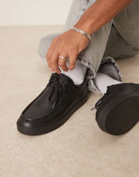 Calvin Klein Jeans lace up leather shoes in black - view 1