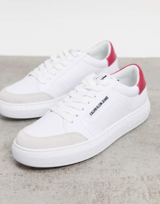 calvin klein jeans white shoes