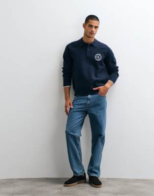 Calvin Klein Jeans Varsity Logo Knitted Polo Sweater - Bild 4