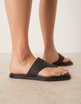Topshop Halo caged jelly shoes in black