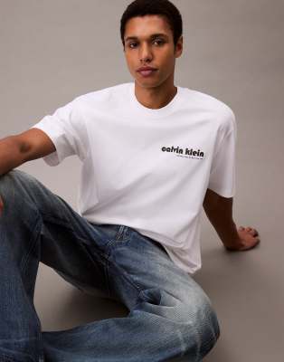 Calvin Klein Jeans Est.1978 Left Chest Logo T-shirt In White