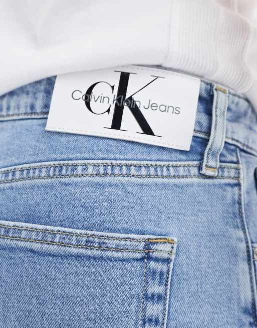 Calvin Klein Jeans – Ljusblå avsmalnande jeans med smal passform, 2 av 5