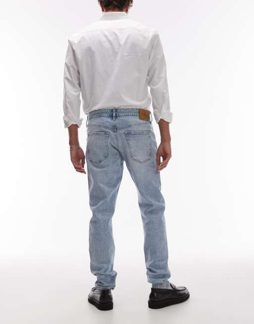 Calvin Klein Jeans – Ljusblå avsmalnande jeans med smal passform, 2 av 5