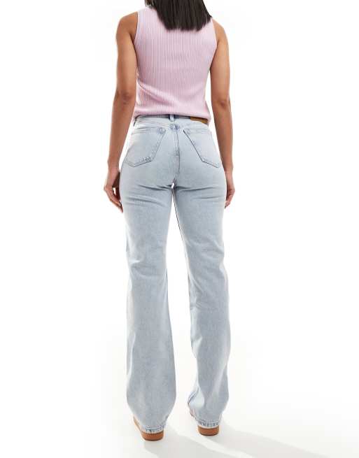 Calvin Klein Jeans – Ljusblå raka jeans med hög midja, 3 av 5