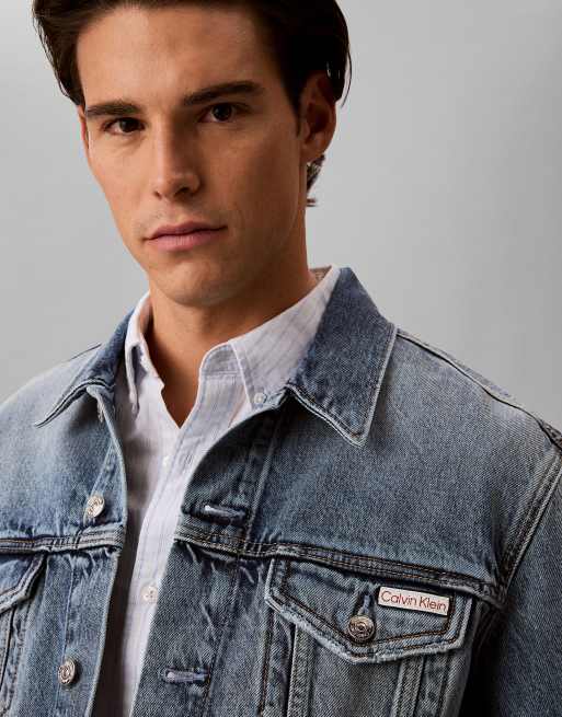 Calvin Klein Jeans – Ljusblå truckerjeansjacka, 4 av 5