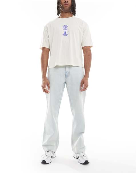 Calvin Klein Jeans – Ljustvättade raka jeans med klassisk 90-talsstil - view 1