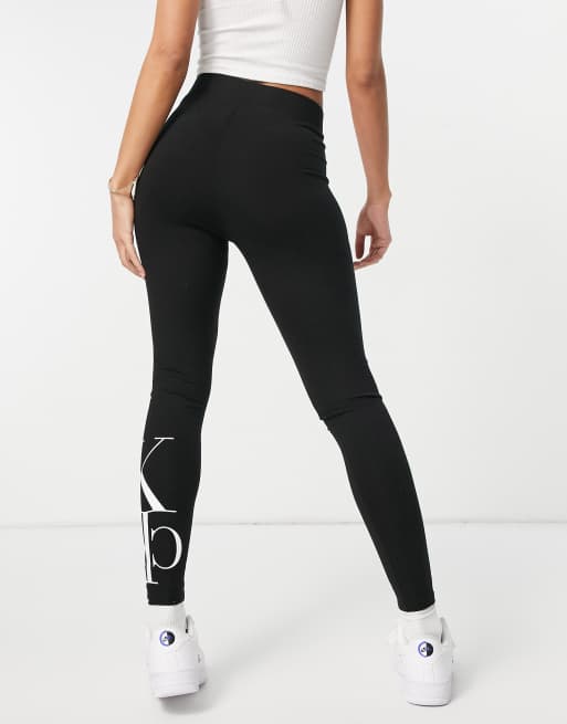 Calvin Klein Jeans, Logo Leggings, Black