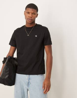 Calvin Klein Jeans Est.1978 Logo Back Print T-shirt In Black