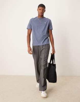Calvin Klein Jeans Est.1978 Logo Back Print T-shirt In Gray