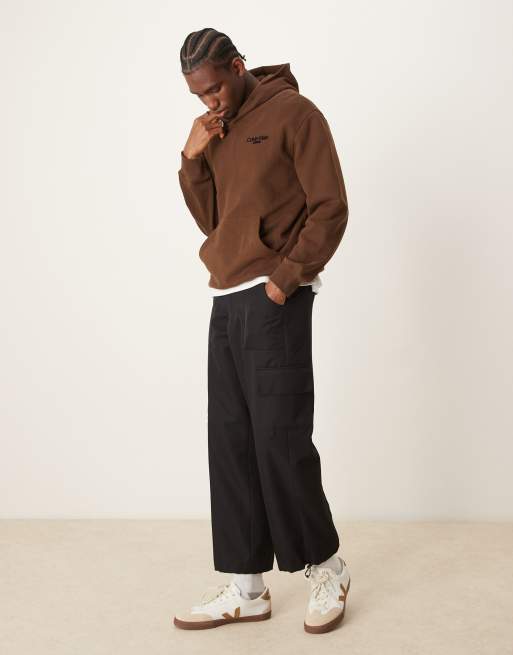 Sweatpants Dark Brown Hoodie Outfit Chocolate Embroidered Hoodie