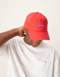 [Calvin Klein Jeans] Calvin Klein Jeans logo cap in red One Size Red