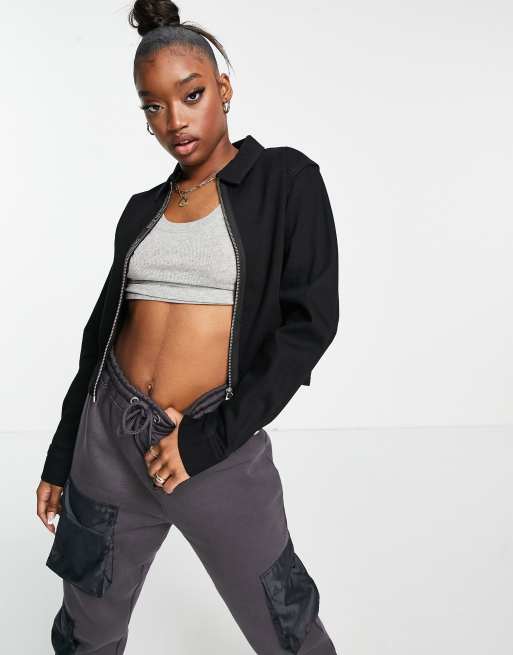 Calvin klein cropped deals jacket