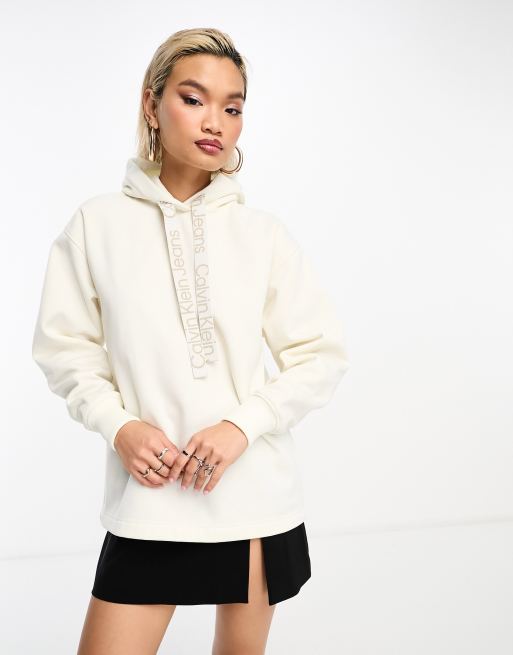 Ck deals white hoodie