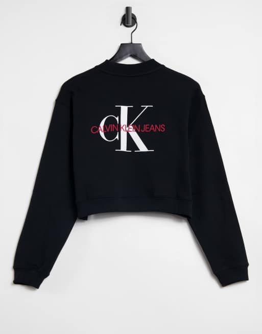 Cropped Monogram Sweatshirt Calvin Klein®