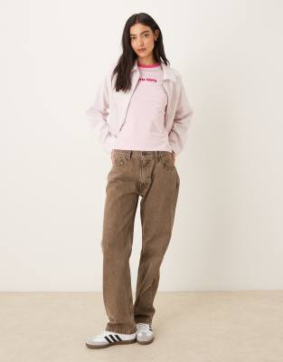 Calvin Klein Jeans Est.1978 Logo Ringer T-shirt In Pink