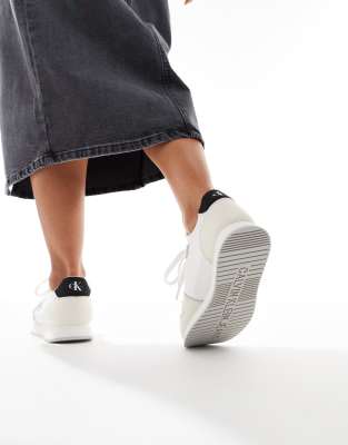 Calvin Klein Jeans Est.1978 Logo Runner Sneakers In White
