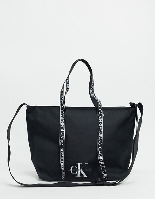 Calvin Klein Jeans logo shopper bag