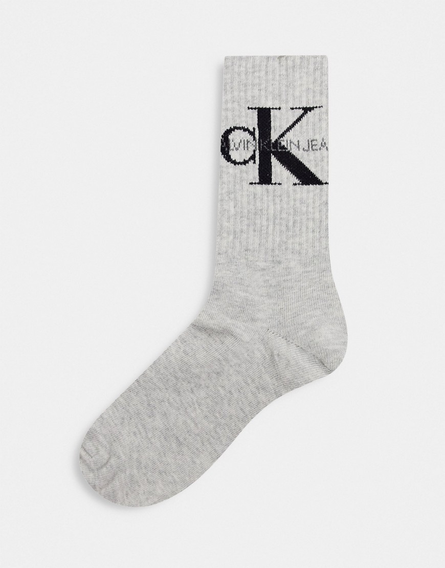 Calvin Klein Jeans Logo Short Sock in grey
