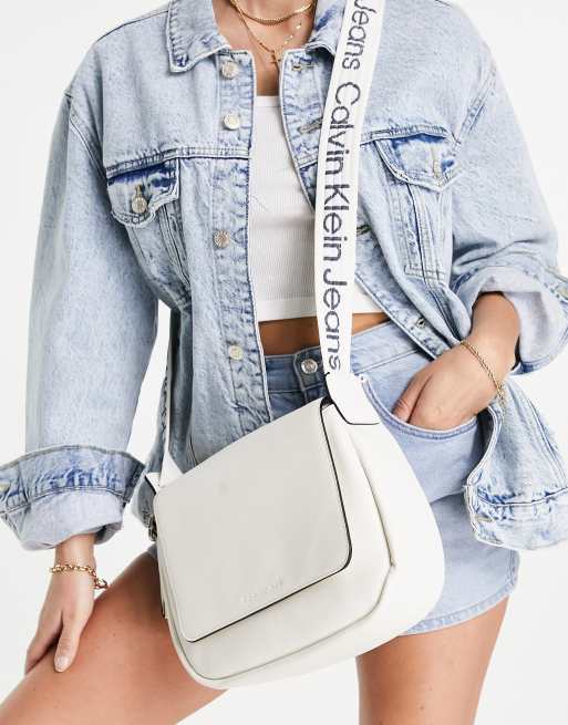 Calvin Klein Jeans logo-print Leather Crossbody Bag - Farfetch