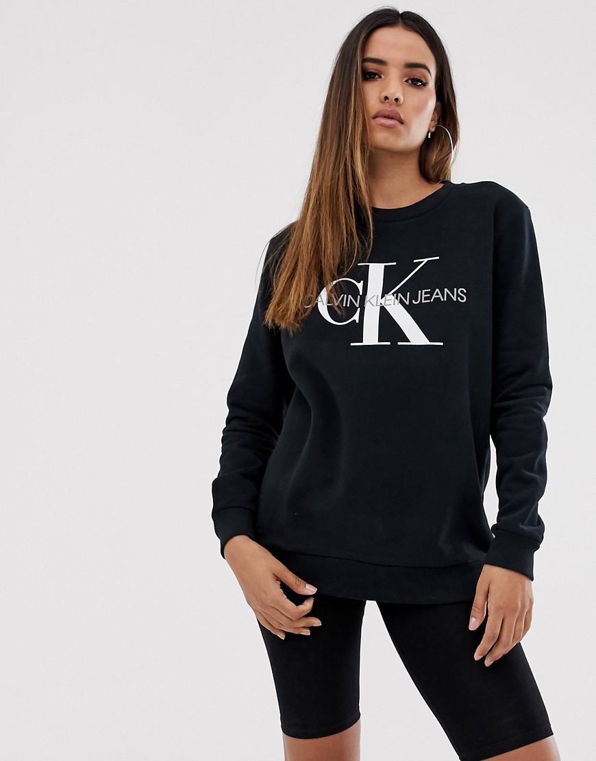 Calvin Klein Jeans logo sweatshirt-Black