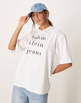 Calvin Klein Jeans Est.1978 Logo T-shirt In White