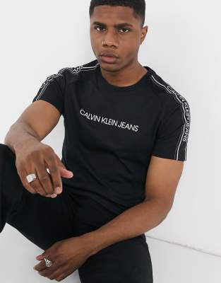 calvin klein jeans t shirt black