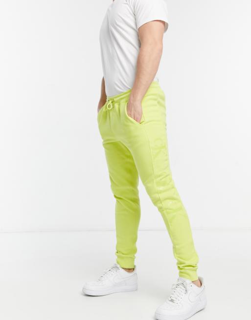 Calvin klein 2024 neon joggers