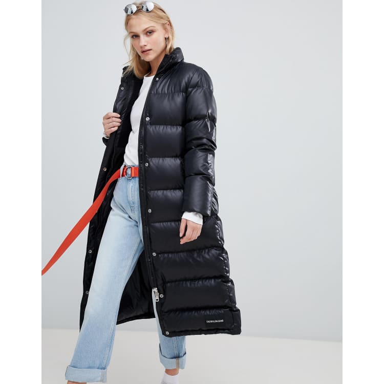 Calvin klein mid sale weight down jacket black