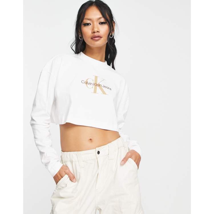 Calvin klein sale cropped jumper