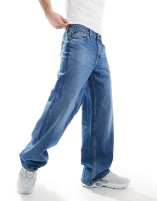 Calvin Klein Jeans loose straight jeans in dark wash