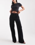 [Calvin Klein Jeans] Calvin Klein Jeans low rise baggy jeans in black W28 L30 BLACK