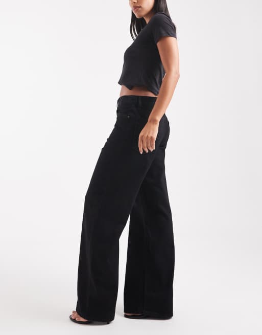 Calvin Klein Jeans low rise baggy jeans in black