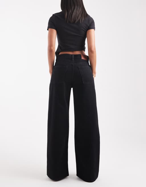 Calvin Klein Jeans low rise baggy jeans in black, 3 of 5
