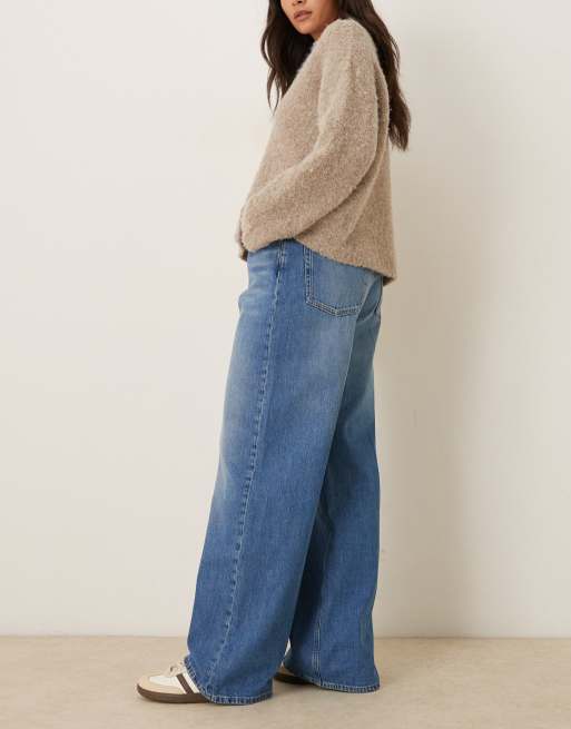 Calvin Klein Jeans low rise baggy jeans in mid blue wash