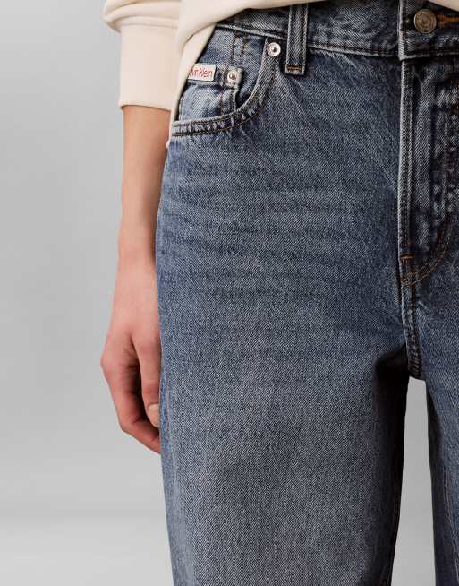 Calvin Klein Jeans low rise baggy jeans in tinted blue, 2 of 5