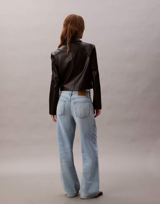 Calvin Klein Jeans low rise distressed baggy jeans in sunbleached wash, 3 of 5