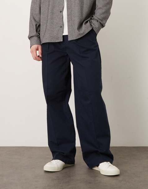 Calvin Klein Jeans - Marineblå 90'er-chinos med lige ben - view 1