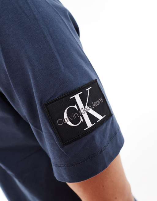 Calvin Klein Jeans - Marineblå T-shirt med logomærke, 2 af 4