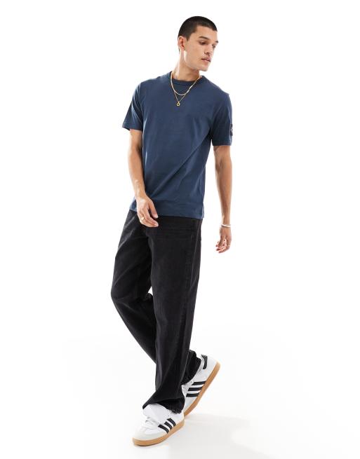 Calvin Klein Jeans - Marineblå T-shirt med logomærke, 3 af 4