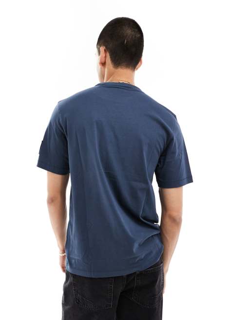 Calvin Klein Jeans - Marineblå T-shirt med logomærke, 4 af 4
