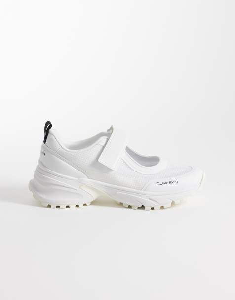 Calvin Klein Jeans – Mary-Jane-Mules in Weiß - view 1