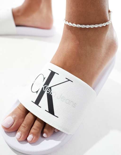 Asos calvin klein sliders deals