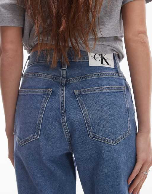Calvin Klein Jeans – Mellanblå mom jeans, 4 av 5