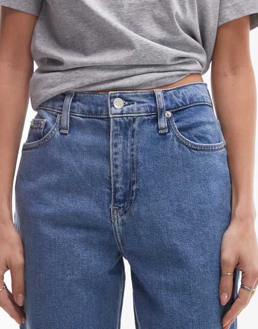 Calvin Klein Jeans – Mellanblå mom jeans, 5 av 5