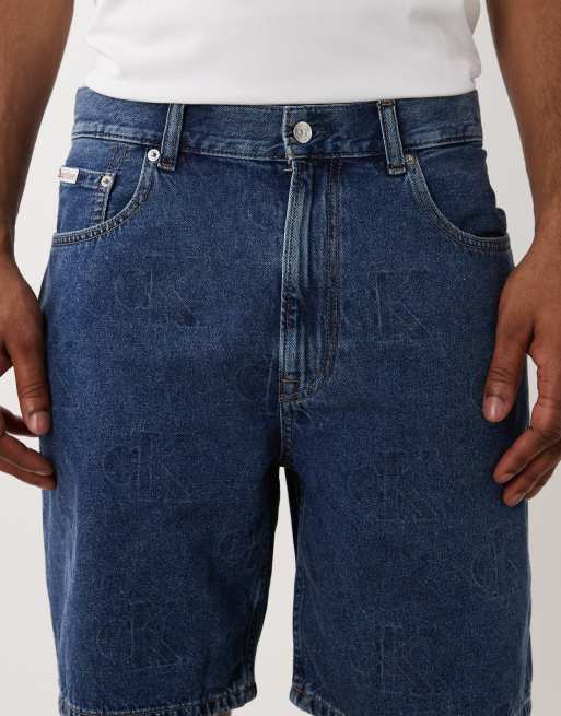 Calvin Klein Jeans - Mellemblå forvaskede og løstsiddende jeans, 4 af 5